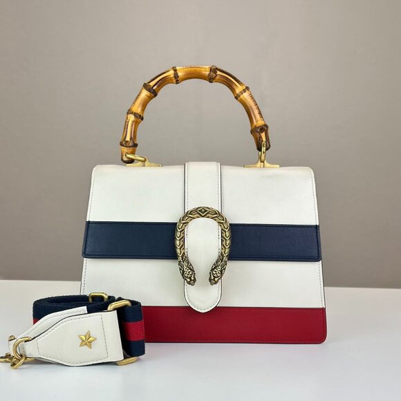 Gucci Tri-Color Leather Dionysus With Top Handle Bag Shoulder Bag - Picture 1 of 9